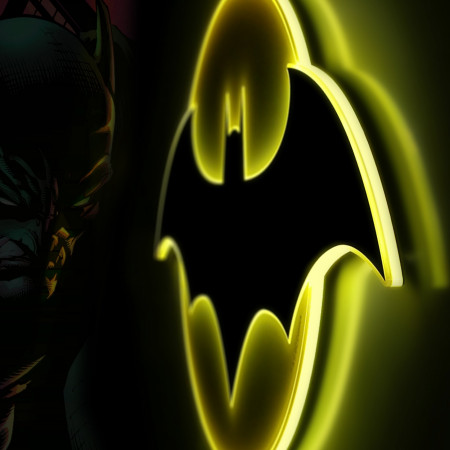 Batman Symbol Illuminated Table Lamp Or Mountable Wall Art With